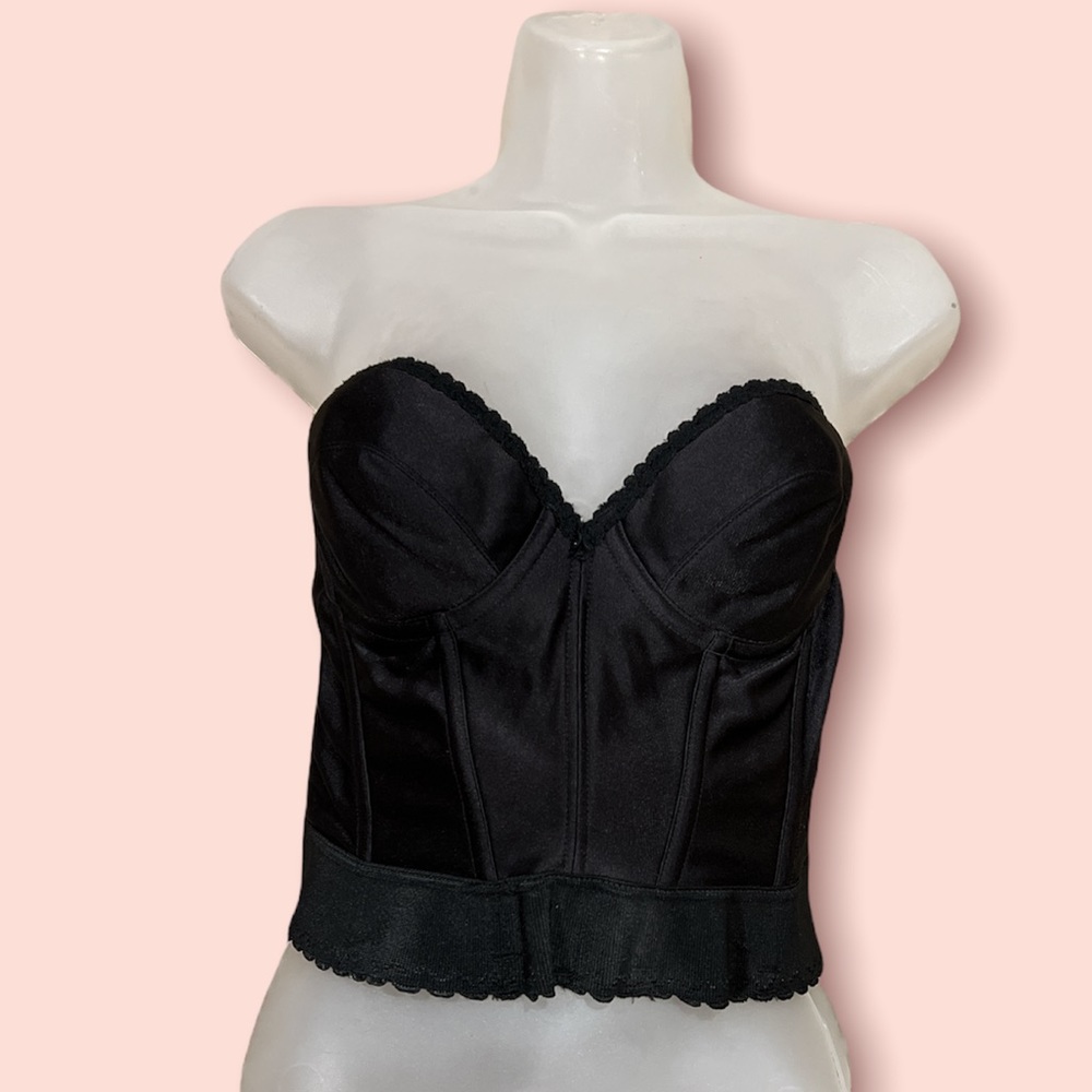 Vintage Adonna black‎ corset bra